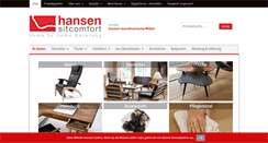 Desktop Screenshot of hansen-moebel.de